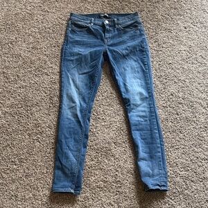 Express Women's Dark Blue Skinny Jeans